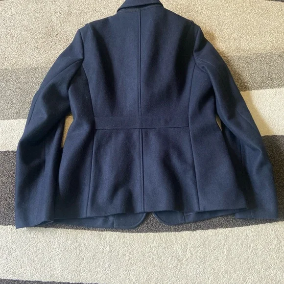 Fossil Navy Wool Blend Gold Button, Military Style Blazer Sz Medium - Picture 8 of 11